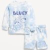 Bluey™ Unisex Graphic Sweatshirt and Shorts Set for Toddler