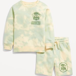 Paw Patrol™ Unisex Graphic Sweatshirt and Shorts Set for Toddler