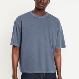 Garment-Dyed Cropped T-Shirt