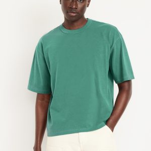 Garment-Dyed Cropped T-Shirt