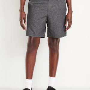 Textured Tech Chino Shorts -- 8-inch inseam