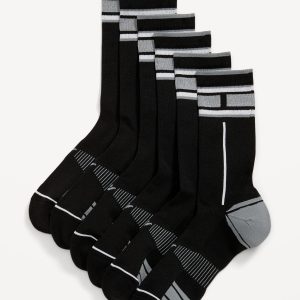 3-Pack Athletic Crew Run Socks for Men