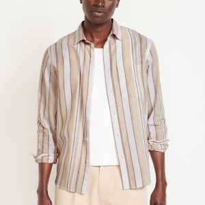 Classic Fit Linen-Blend Shirt