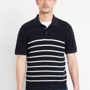 Short-Sleeve Sweater-Knit Polo