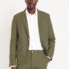 Linen-Blend Blazer