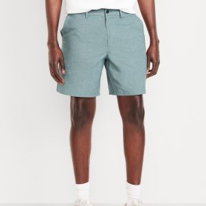 Textured Tech Chino Shorts -- 8-inch inseam