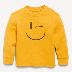Oversized Heavyweight Long-Sleeve T-Shirt for Toddler Boys