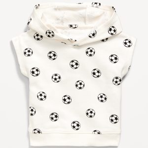 Printed Dolman-Sleeve French Terry Pullover Hoodie for Baby