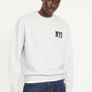 Loose Graphic Rotation Crew-Neck Sweatshirt