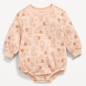 Disney© Long-Sleeve Fleece One-Piece Romper for Baby