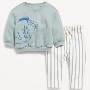 Disney© Crew-Neck Sweatshirt and Sweatpants Set for Baby