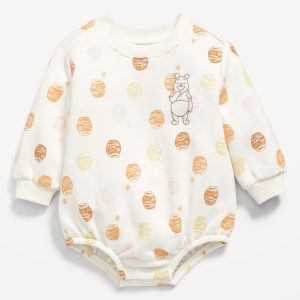 Disney© Long-Sleeve Fleece One-Piece Romper for Baby