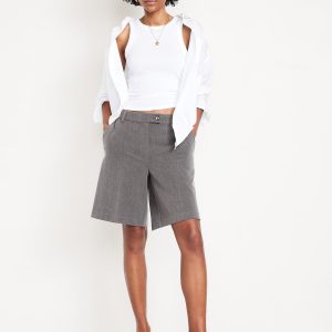 Mid-Rise Taylor Bermuda Shorts -- 10-inch inseam