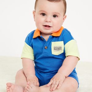 Printed Polo Shirt and Shorts Set for Baby