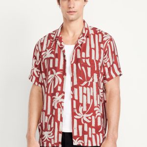 Short-Sleeve Printed Camp Shirt