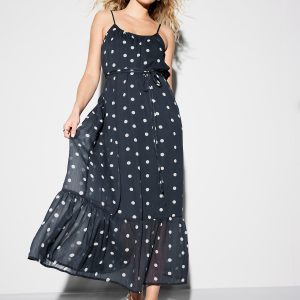 The Occasion by Old Navy Waist-Defined Chiffon Maxi Dress