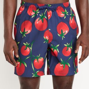 Printed Swim Trunks -- 7-inch inseam