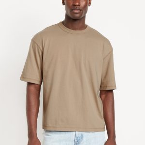 Garment-Dyed Cropped T-Shirt