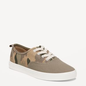 Canvas Lace-Up Sneakers for Boys