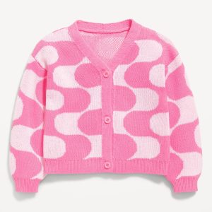 Button-Front Cardigan Sweater for Toddler Girls