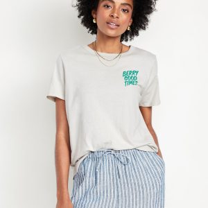 EveryWear Crew-Neck Graphic T-Shirt