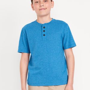 Short-Sleeve Henley T-Shirt for Boys