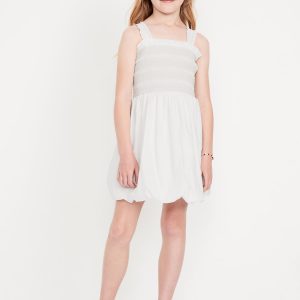 Sleeveless Smocked Bubble Dress for Girls