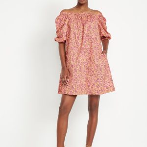Floral Mini Swing Dress