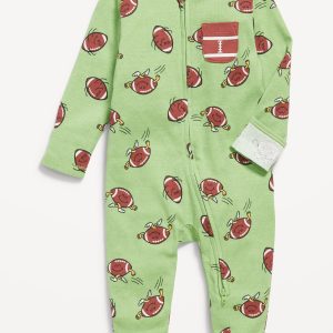 2-Way-Zip Sleep & Play Pocket Footed One-Piece for Baby