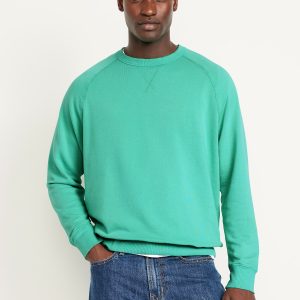 Garment-Dyed Crew-Neck Sweatshirt