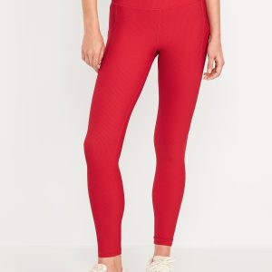 High-Waisted PowerSoft Rib Pocket Leggings