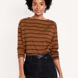 Long-Sleeve Mariner Loose T-Shirt