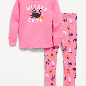 Printed Snug-Fit Pajama Set for Toddler & Baby