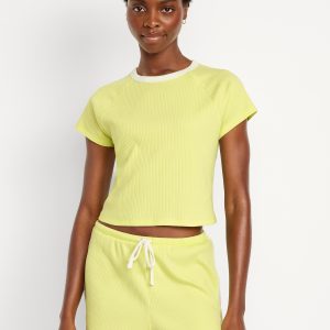 Ribbed Ringer Pajama T-Shirt