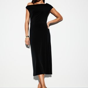 The Occasion by Old Navy One-Shoulder Midi Dress