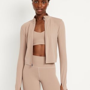 StudioSmooth Crop Full Zip
