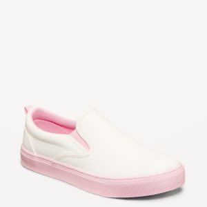 Faux-Leather Slip-On Sneakers for Girls