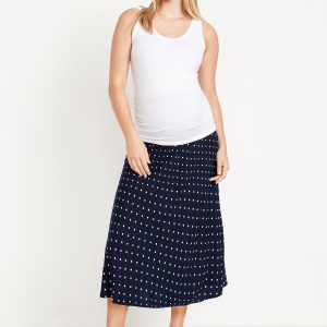 Maternity A-Line Midi Skirt