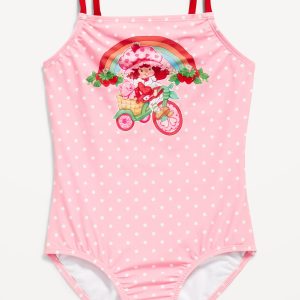 Strawberry Shortcakeâ„¢ Back Cutout One-Piece Swimsuit for Girls
