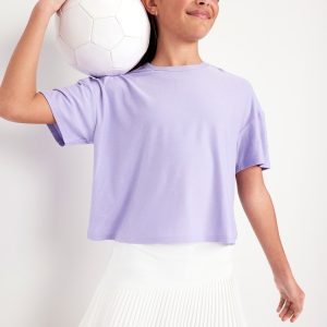 CloudMotion Cropped Performance T-Shirt for Girls