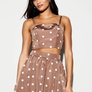 The Occasion by Old Navy Taffeta Cropped Tank Top