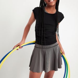 Fitted Ruched Seamless Performance Top for Girls