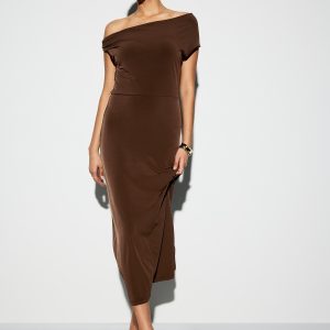 The Occasion by Old Navy One-Shoulder Midi Dress