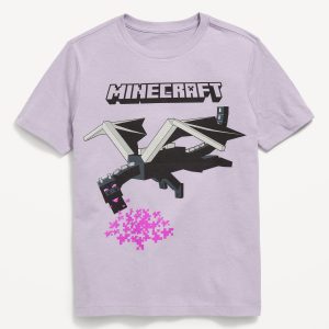 Minecraftâ„¢ Gender-Neutral Graphic T-Shirt for Kids
