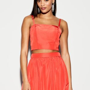 The Occasion by Old Navy Taffeta Cropped Tank Top