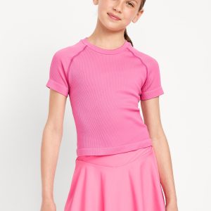Fitted Seamless Performance Top for Girls