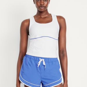 PowerSoft Racerback Cropped Shell Tank