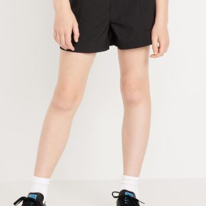High-Waisted StretchTech Performance Shorts for Girls