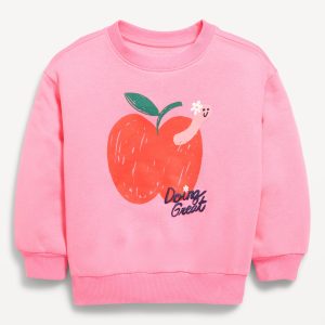 Long-Sleeve Graphic Sweatshirt for Toddler Girls
