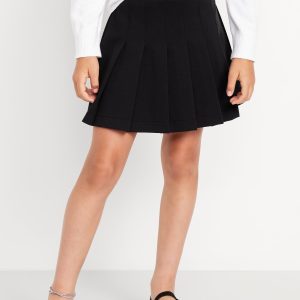 School Uniform Ponte-Knit Pleated Skort for Girls